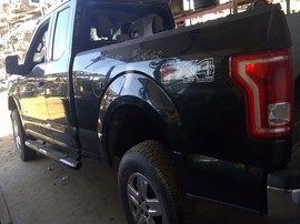 2015 FORD F-150, BLACK, XLT MODEL, EXTD CAB, 3.5L FLEX. 4WD,  F25180